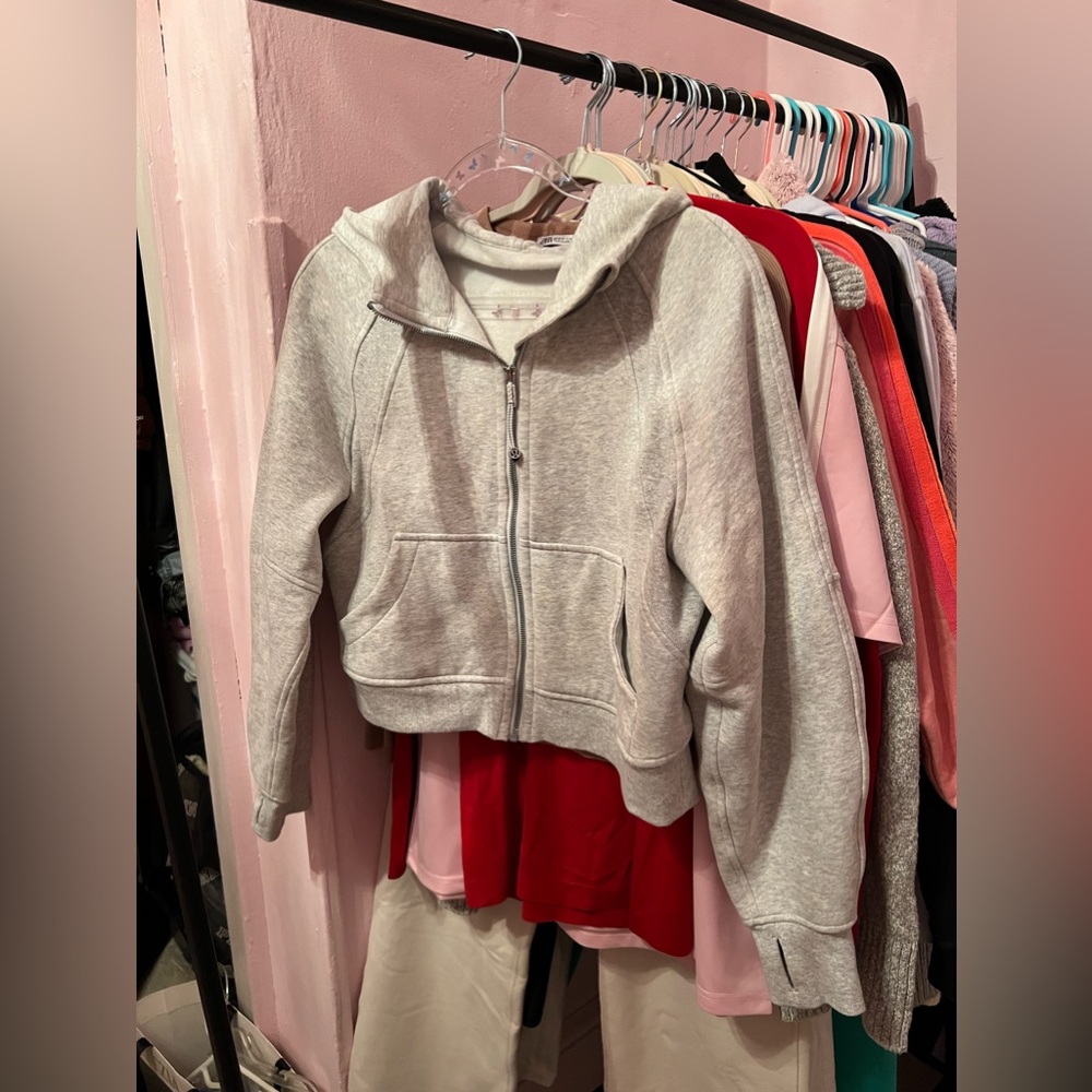 LULULEMON GREY FULL ZIP SCUBA